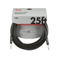 Fender Professional Series Instrument Cables, Straight/Angle, 25', Black