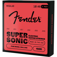 Fender SuperSonic™ 150R Guitar Strings, Pure Nickel, Ball End, Gauges .010-.046
