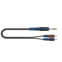 QUIKLOK RKSA120-2 RokSolid Audio Adaptor Cable - Black - 2.0m