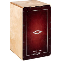 MEINL Percussion Artisan Edition Series String Cajon Soleá Line - Dark Red Burst