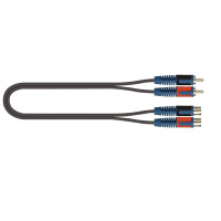 QUIKLOK RKSA180-2 RokSolid Audio Adaptor Cable - Black - 2.0m