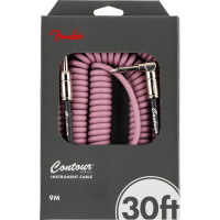 Fender Contour™ 30' Coiled Cable, Burgundy Mist