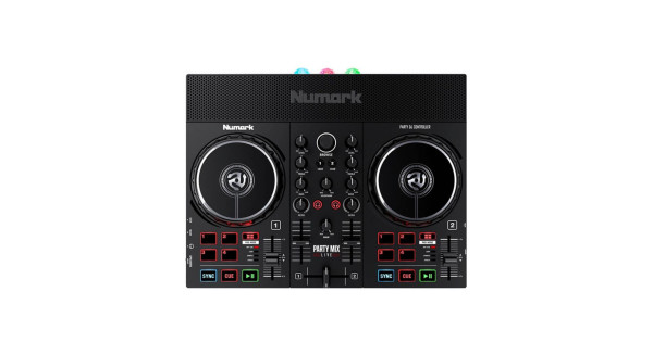 მუსიკის სახლი Music House Numark Partymixlivexeu Dj Controller With Party Lights Speake