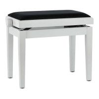 GEWA Piano bench Deluxe Vinyl White Highgloss
