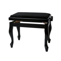 GEWA Piano bench Deluxe Classic black mate VE2