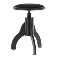 GEWA Piano Chair Deluxe Black matt, Black Velvet