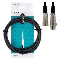 Gewa Microphonecable Gewa Basic 3m Xlr(F) / Xlr(M)