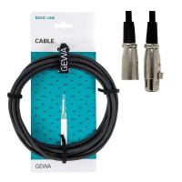 Gewa Microphonecable Basic 3m Xlr(F) / 6,3 Jack