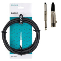 Gewa Microphonecable Basic 6m Xlr(F) / 6,3 Jack