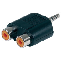 GEWA Adapter 2x Cinch socket - 1x 3,5 mm stereo jack plug