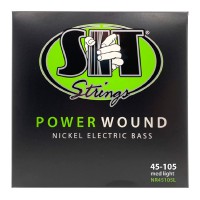 S.I.T Strings NR45105L Nickel Plated Bass Guitar Strings, 4-String Medium-Light