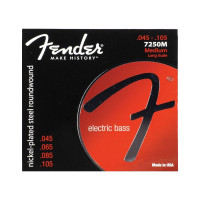 Fender 7250M Super Bass Nickel-Plated Steel Long Scale Bass Strings (Medium) ბას გიტარის სიმები
