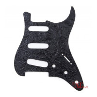 RightOn! Straps S-Style Floral pickguard (black)
