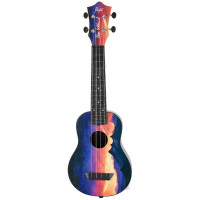 FLIGHT UKULELE Travel Soprano Satin Print TUS-EE SUNSET (Elise Ecklund Signature) New