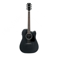 Ibanez AW84CE-WK electro acoustic guitar Weathered black