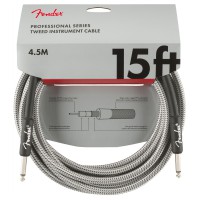 Fender Professional Series Instrument Cable, 15', White Tweed 