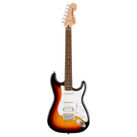 Fender Affinity Series® Stratocaster® Junior HSS, LF, White Pickguard, 3-Color Sunburst