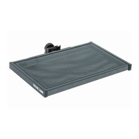 QUIKLOK QF597 QF-series large perforated metal shelf - Black