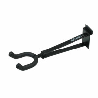 QUIKLOK SBG14 Slatwall guitar hanger with long double braced arms - Black