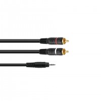 STR607K-3BK Adaptor cable - Black - 3.0m