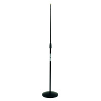 Quiklok A399 BK EU Microlite EU thread, straight, round-base microphone stand - Black