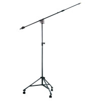Quiklok A50 EU Studio tripod stand w/telescopic boom and casters - EU thread - Black