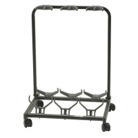 Quiklok GS430 Multiple universal guitar stand (with casters) for 3 guitars - Black