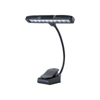 Quiklok MS19LED Clip-on 10-LED Light for music stands (with AC Adapter & AA batteries)