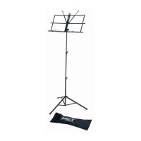 Quiklok MS334 Light-weight portable sheet music stand w/nylon carrying bag - Black