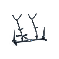 Quiklok SSATFC4 Double Alto/Tenor Sax stand w/two pegs for Flute/Clarinet/Soprano Sax