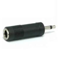 Quiklok AD18 Adaptor - Mono 3.5mm jack plug to mono 6.3mm jack socket