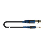 Quiklok RKSM300-9 RokSolid Microphone Cable - Black - 9.0m