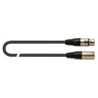 Quiklok MX775-2 STRIX Microphone cable - Black - 2m (XLRF connector - XLRM connector)