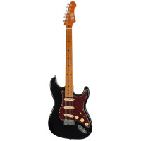 JET JS-300 BK SSS electric guitar, Black