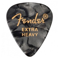 Fender 351 Shape Premium Picks, Extra Heavy, Black Moto