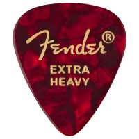Fender 351 Shape Premium Picks, Extra Heavy, Red Moto