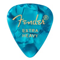 Fender 351 Shape Premium Picks, Extra Heavy, Ocean Turquoise