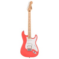 Fender Squier Sonic™ Stratocaster® HSS, Maple Fingerboard, White Pickguard, Tahitian Coral