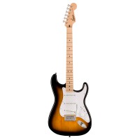 Fender Squier Sonic™ Stratocaster®, Maple Fingerboard, White Pickguard, 2-Color Sunburst