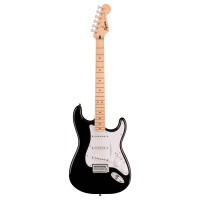 Fender Squier Sonic™ Stratocaster®, Maple Fingerboard, White Pickguard, Black