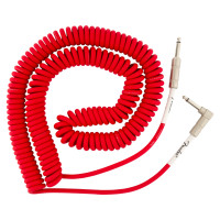 Fender Original Series Coil Cable, Straight-Angle, 30', Fiesta Red