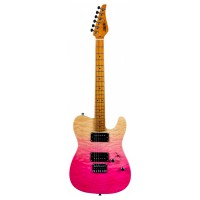 JET JT-450 QTPK HH electric guitar (Transparent pink)