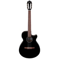 IBANEZ AEG50N-BKH Acoustic Guitar (Black High Gloss Top, Natural High Gloss Back and Sides)