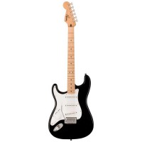 Fender Squier Sonic™ Stratocaster® Left-Handed, Maple Fingerboard, White Pickguard, Black