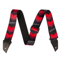 Jackson® Strap with Double V Pattern, Black and Red
