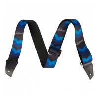 Jackson® Strap with Double V Pattern, Black and Blue