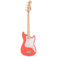 Fender Squier Sonic® Bronco™ Bass, Maple Fingerboard, White Pickguard, Tahitian Coral