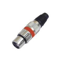 OMNITRONIC XLR socket 3pin rd