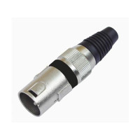 OMNITRONIC XLR plug 3pin bk