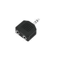 OMNITRONIC Adapter 2xJack(F)/3.5 Jack stereo